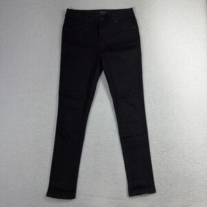 DSTLD Mens Black 30x28 (Fits 28.5x28) Solid Skinny Fit Jeans Skate Work